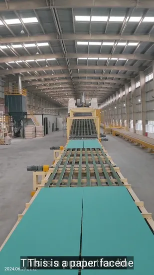 Línea de producción de placas de yeso de tecnología avanzada con alta