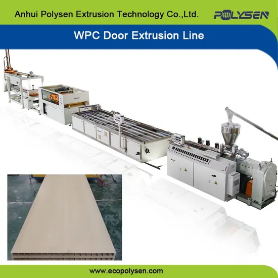 Línea de producción de paneles de puerta de espuma WPC para extrusión de puertas de paneles