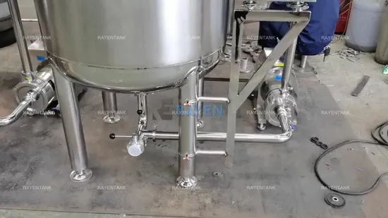 Tanque de mezcla y almacenamiento de reactor de fermentación de envejecimiento con doble camisa, de acero inoxidable, de 1000 litros, con calefacción y refrigeración eléctrica a vapor al vacío.