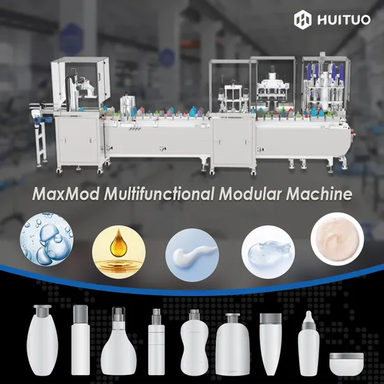 Máquina automática de llenado y tapado de pistón para materiales con viscosidad líquida.