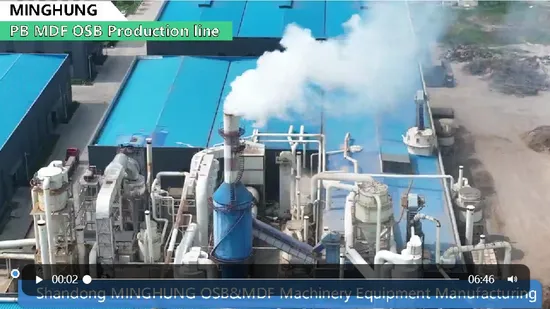 Línea de producción de tableros de partículas aglomeradas/tableros de partículas (PB) de China